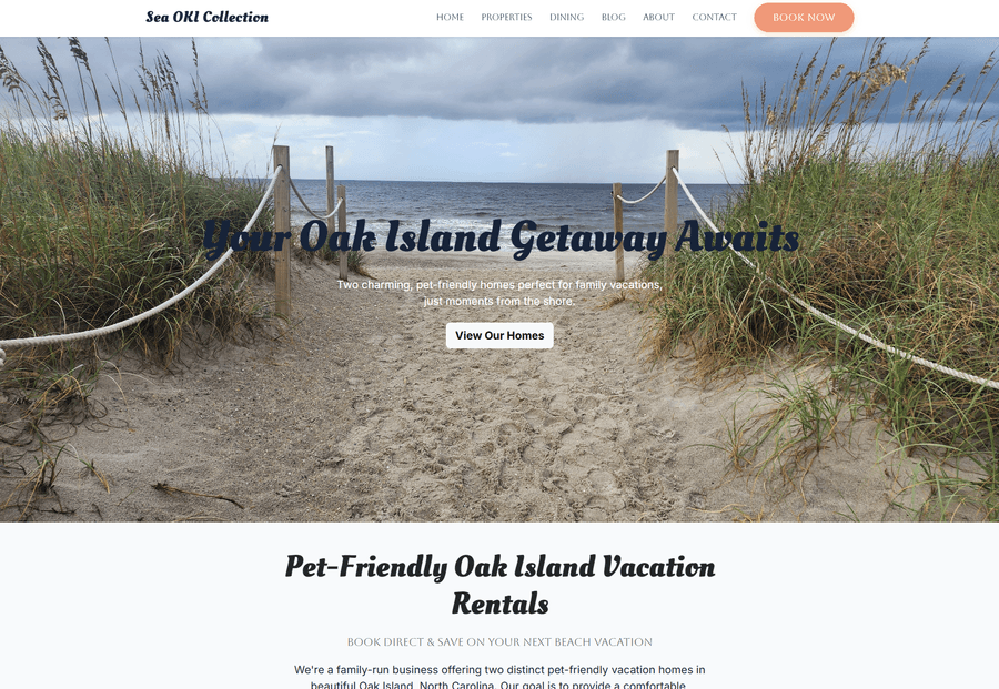 Sea OKI — local travel and property lead funnel
