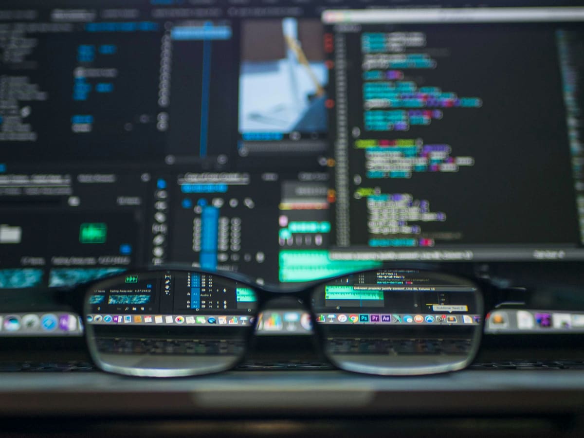 Close-up view of website analytics and performance metrics on screen